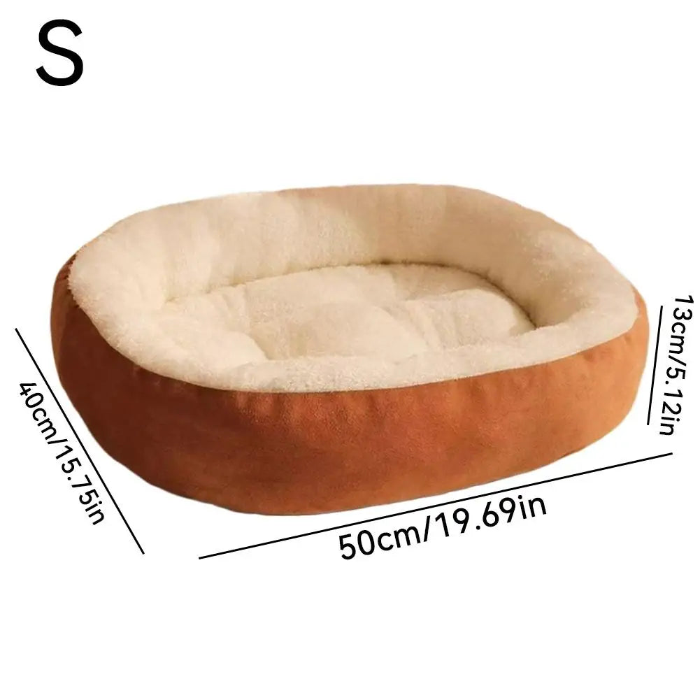 Panier ovale à rebords pour chiens et chats